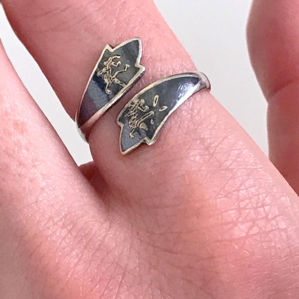 Sterling Silver Ring With Asian Style Characters